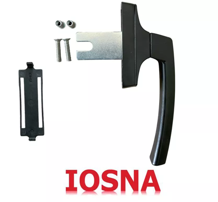 Maneta Giesse para puerta de aluminio con apertura exterior con pala de 45mm