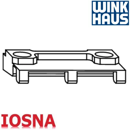 Cerradero Winkhaus WSK144 PVC 20mm - Parte de Molde Cromado Mate