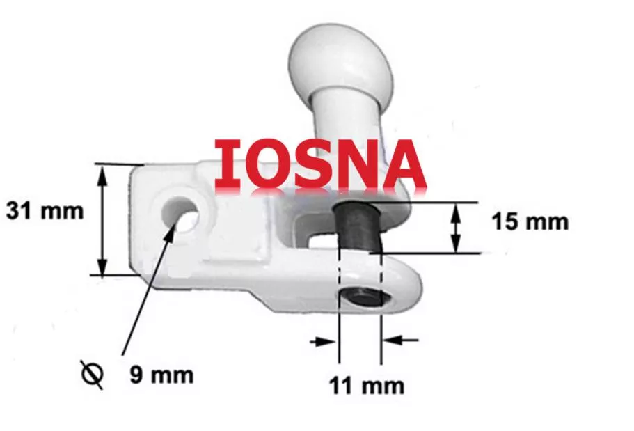 Soporte Barandilla para Toldo Estor Gaviota Gris - Enganche Brazo Toldo (2 uds)