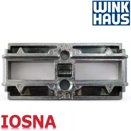 Cerradero Winkhaus OF 152 SL aluminio - Pasador 51,4 mm eje 6 mm