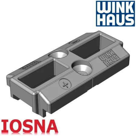 Cerradero Winkhaus OF 152 SL aluminio - Pasador 51,4 mm eje 6 mm