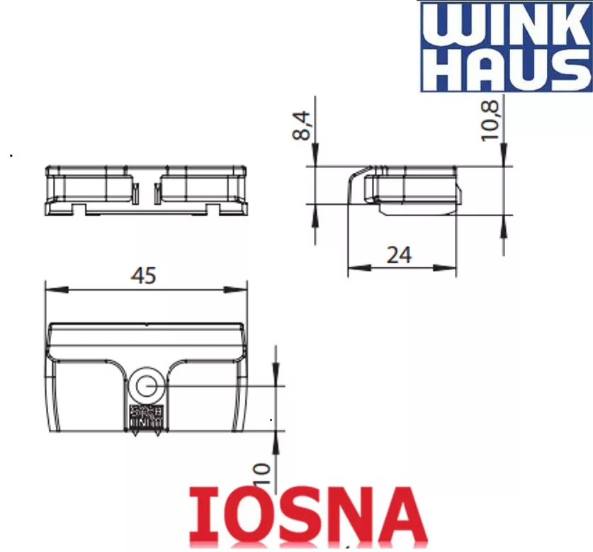 Cerradero SBA 126 para perfil pvc Trocal