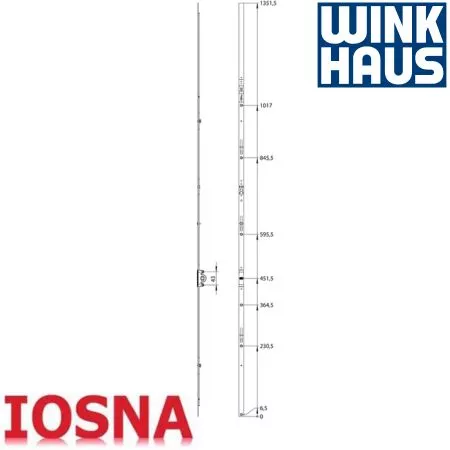Cremona GAK.1550 FFH 1300-1550 Winkhaus - Herraje Oscilobatiente