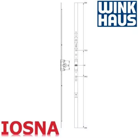 Cremona GAM.800 FFH 510-800 Winkhaus - Herraje Oscilobatiente