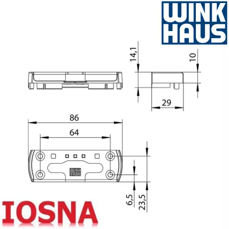 Cerradero Winkhaus SBK K 169 PVC - 29mm oscilobatiente