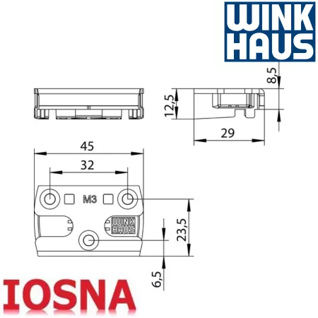 Cerradero seguridad Winkhaus SBS K 76 M3 PVC