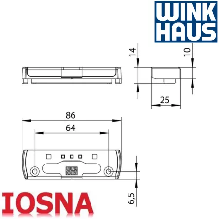 Winkhaus SBK A 78 tilt striker for aluminum windows and doors