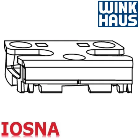 Cerradero seguridad Winkhaus SBS.K.162 PVC - 45mm eje 13mm RC