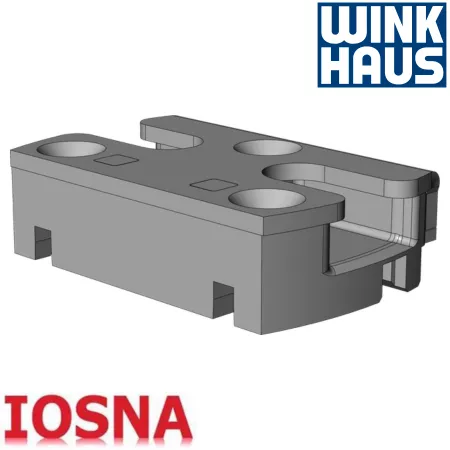 Cerradero seguridad Winkhaus SBS.K.162 PVC - 45mm eje 13mm RC