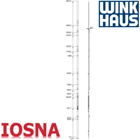 Cremona palanca pasiva Winkhaus GASK.2000-4 FFH 1750-2000