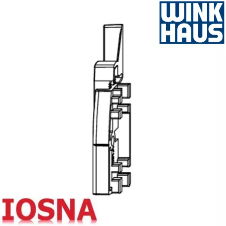 Cerradero Winkhaus SBA.K.161 Izquierda PVC - 69 mm eje 6,5 mm