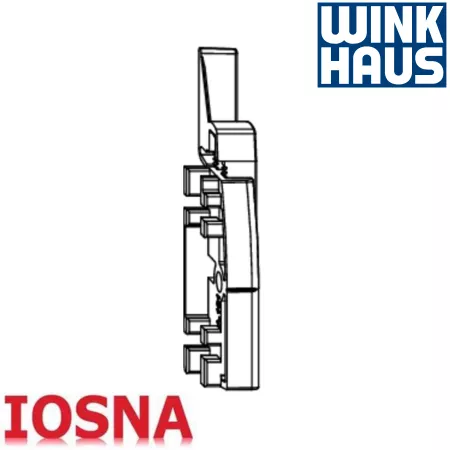 Cerradero Winkhaus SBA.K.161 Derecho PVC - 69 mm eje 6,5 mm