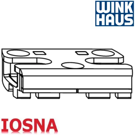 Cerradero seguridad Winkhaus SBS.K.152.P5 PVC - 45mm eje 13mm RC