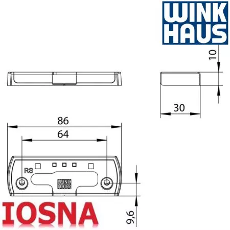 Cerradero abatible Winkhaus SBK.H.13-30.RS madera - derecha