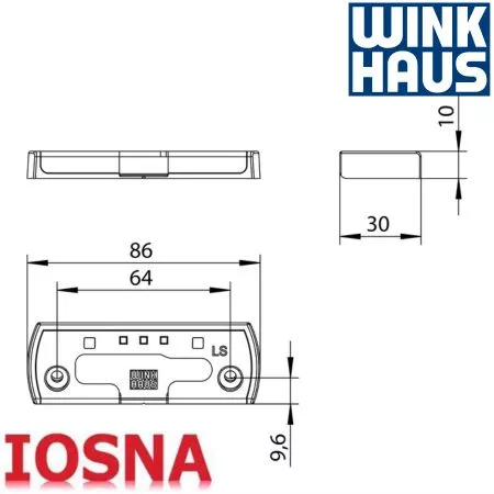 Cerradero abatible Winkhaus SBK.H.13-30.LS madera
