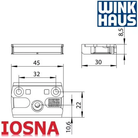 Cerradero seguridad Winkhaus SBS.H.13-30 madera