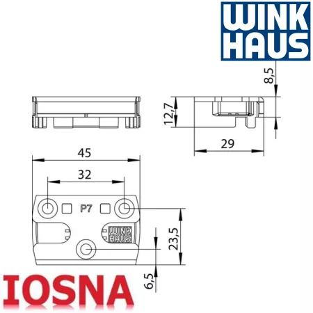 Cerradero Seguridad Winkhaus SBS.K.162.P7 PVC Oscilobatiente