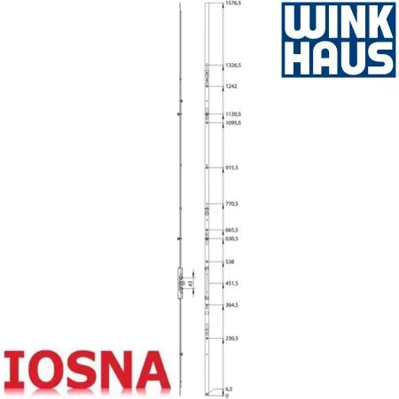 Cremona Winkhaus GAK.1775-2.D7,5 FFH 1525-1775