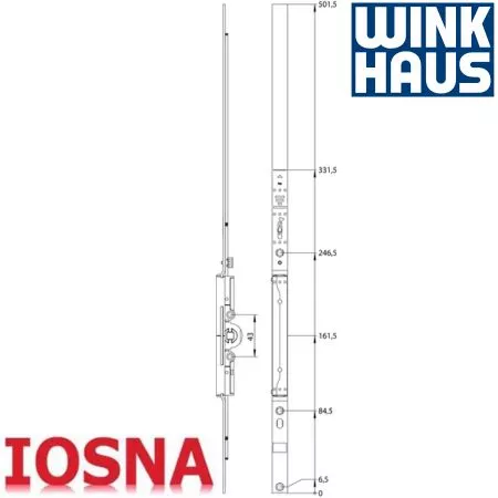 Cremona Winkhaus GAK 700 D7,5 FFH 530-700mm