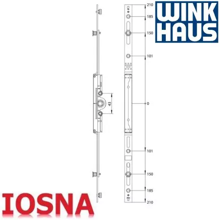 Cremona Winkhaus GAVM 420-2 D7,5 FFH 420-619 mm