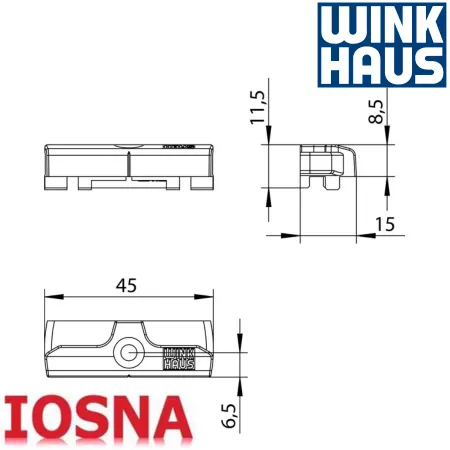 Cerradero Winkhaus SBA.K.152 PVC - Oscilobatiente