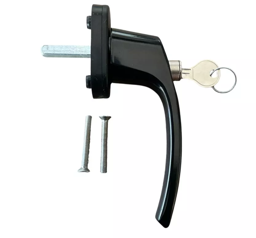Maneta  para ventana de pvc con llave