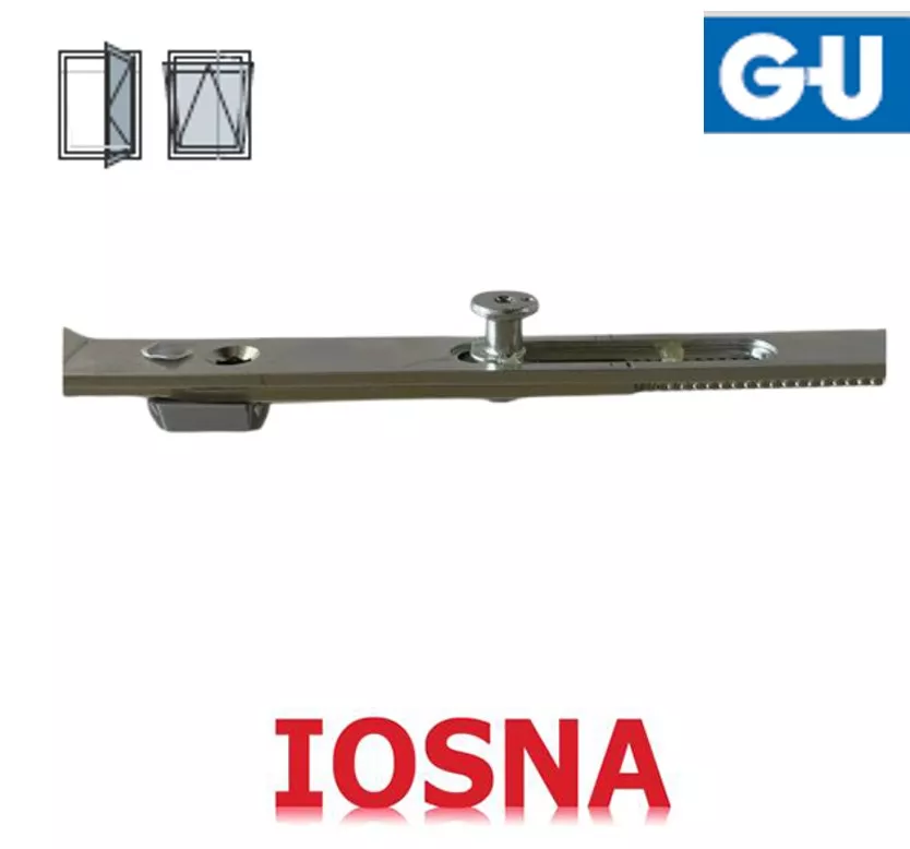 Pletina de compas GU para ventanas de pvc