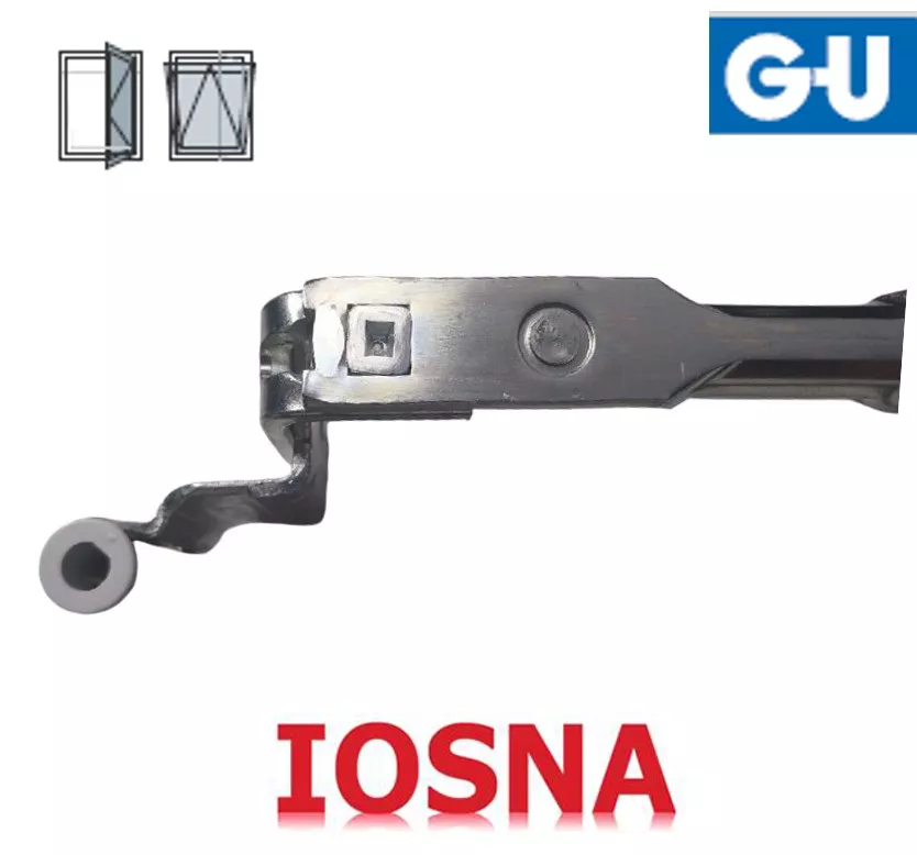 Brazo compas de GU para ventanas de pvc