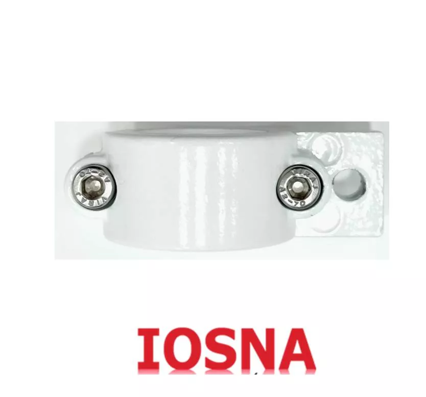 Abrazadera para toldo &Oslash;42 mm blanca para barandilla redonda sin taladro