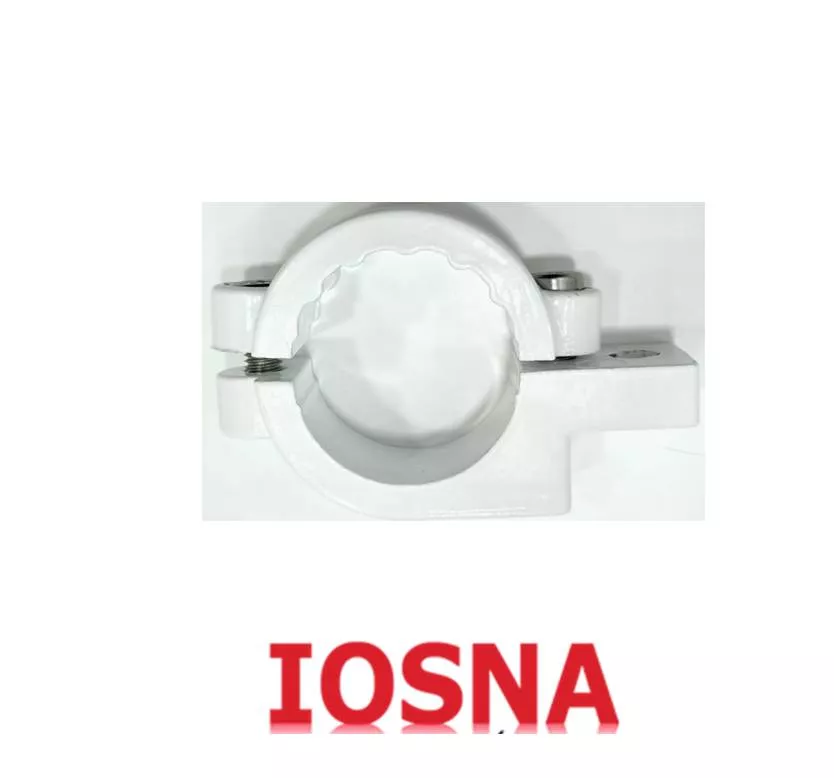 Abrazadera para toldo &Oslash;42 mm blanca para barandilla redonda sin taladro