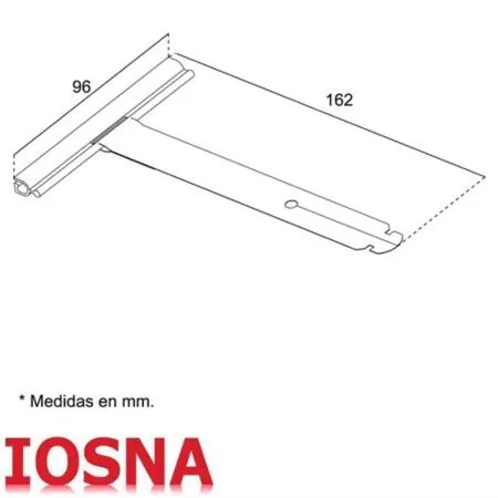 Tirante metalico autoanclaje para persianas