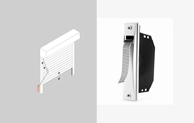 Recogedor empotrable persiana 20mm blanco con resorte - Accesorio persianas