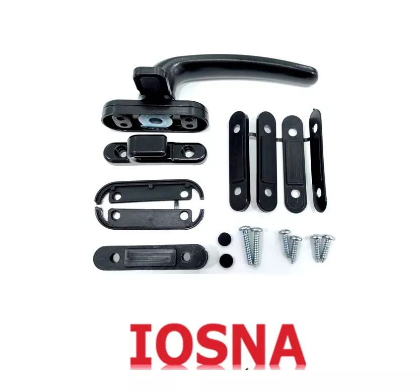 Maneta de Presi&oacute;n Negra para Puerta de Aluminio 44 mm | Ideal Lavadero