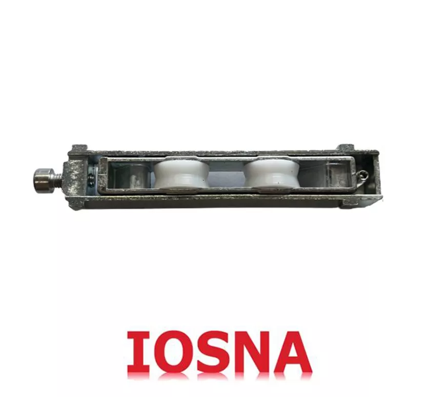 Rueda T&aacute;ndem Regulable de Aguja para Puerta Corredera de Aluminio.