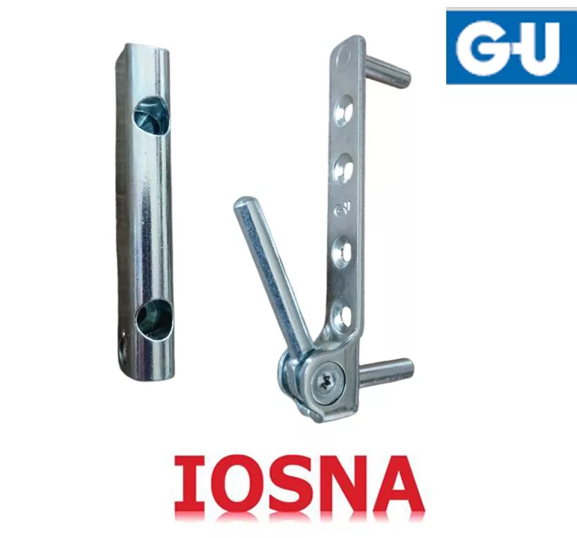 Bisagra inferior GU para ventanas PVC hasta 100 kg - Kit original oscilobatiente