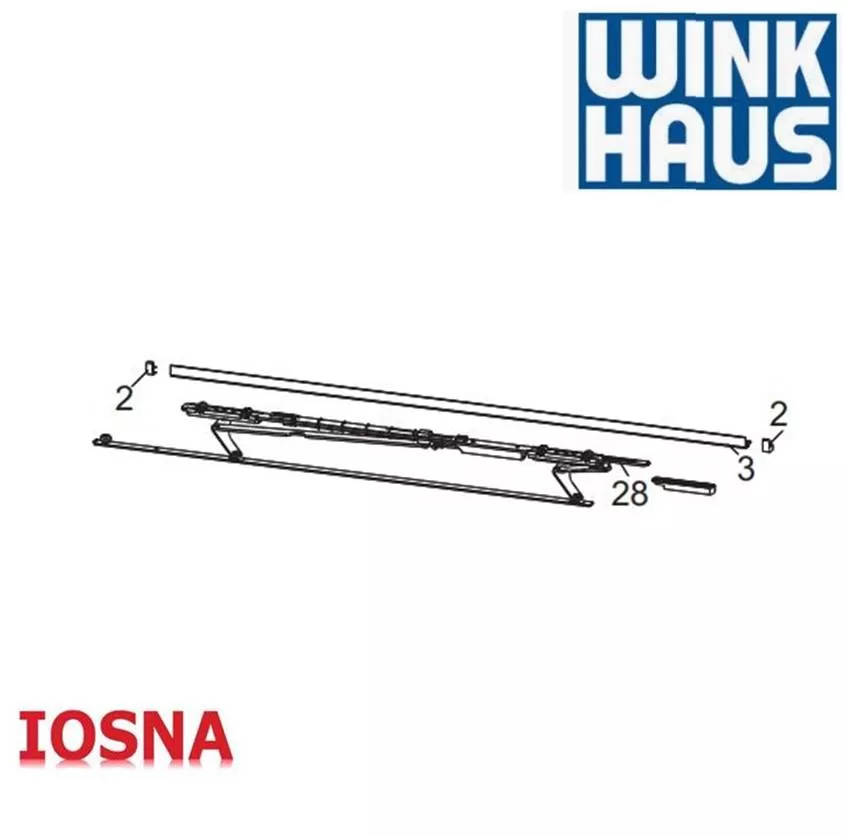 Compas SET SK.GS.PA para puerta duoPort PAS 1650mm izquierda