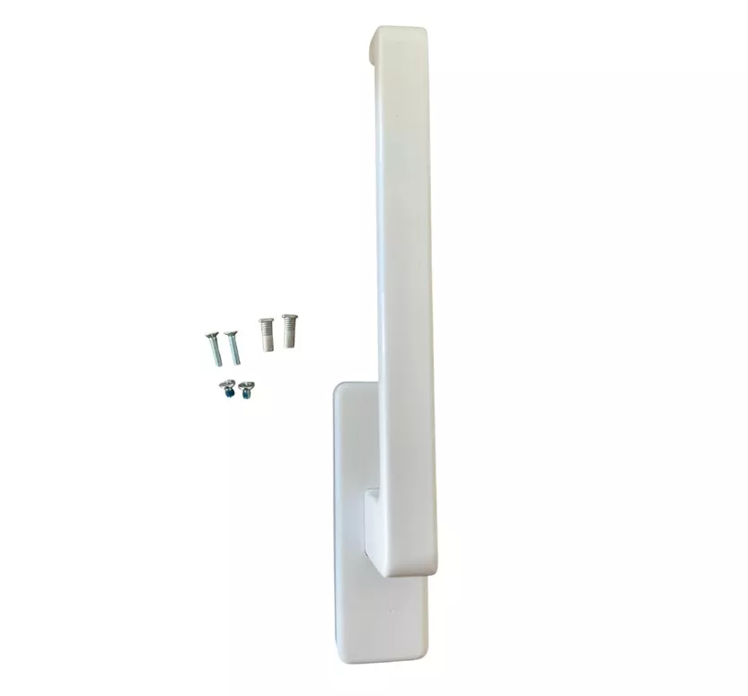 Maneta GU para balconera de pvc apertura osciloparalela