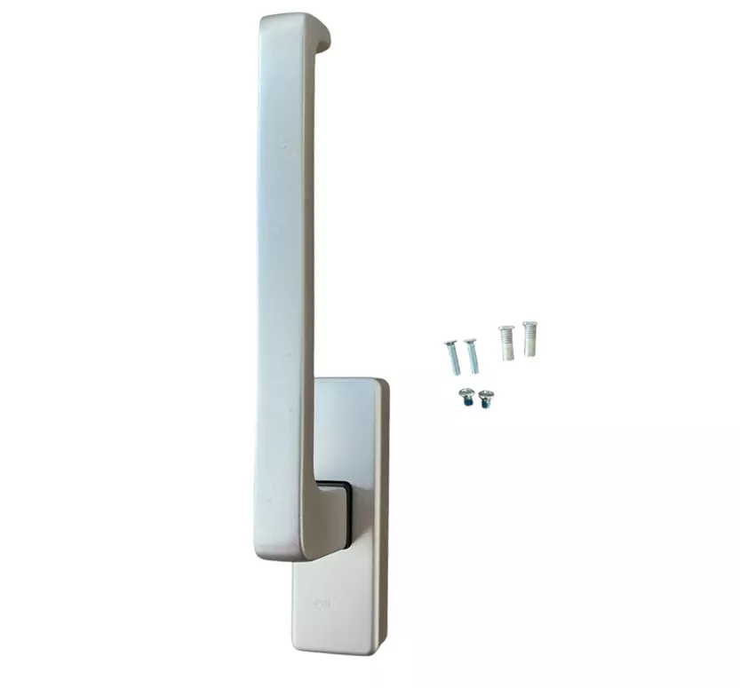 Maneta GU para balconera de pvc apertura osciloparalela