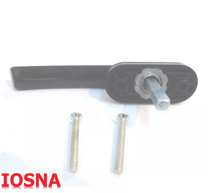 Manilla Plana Neptuno PVC Marr&oacute;n T35 35mm | Winkhaus 7mm 43mm