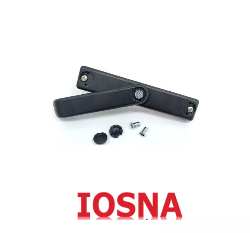 Maneta Sobrepuesta Plegable Derecha Negra 130 mm | Cervellini