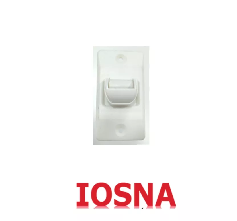 Pasacinta PVC con muelle baby blanco para persiana 18 mm