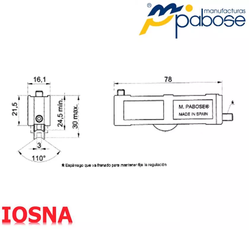 Rodamiento Graduable Pabose