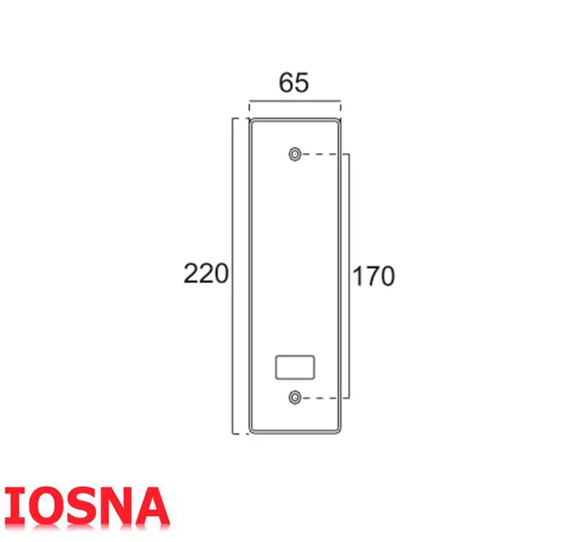 Tampa Recolhedor Persiana Branco 220x65 mm - Placa Alum&iacute;nio