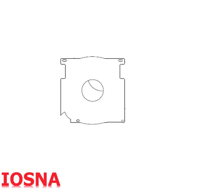 Placa contencion de 155 para eje de 60 para cajon Pvc