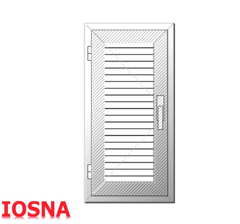 Maneta sobrepuesta plegable, Izquierda, Blanco