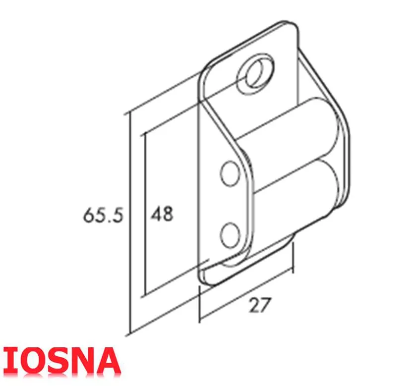 Pasacinta met&aacute;lica 2 rodillos nylon para persiana 22 mm