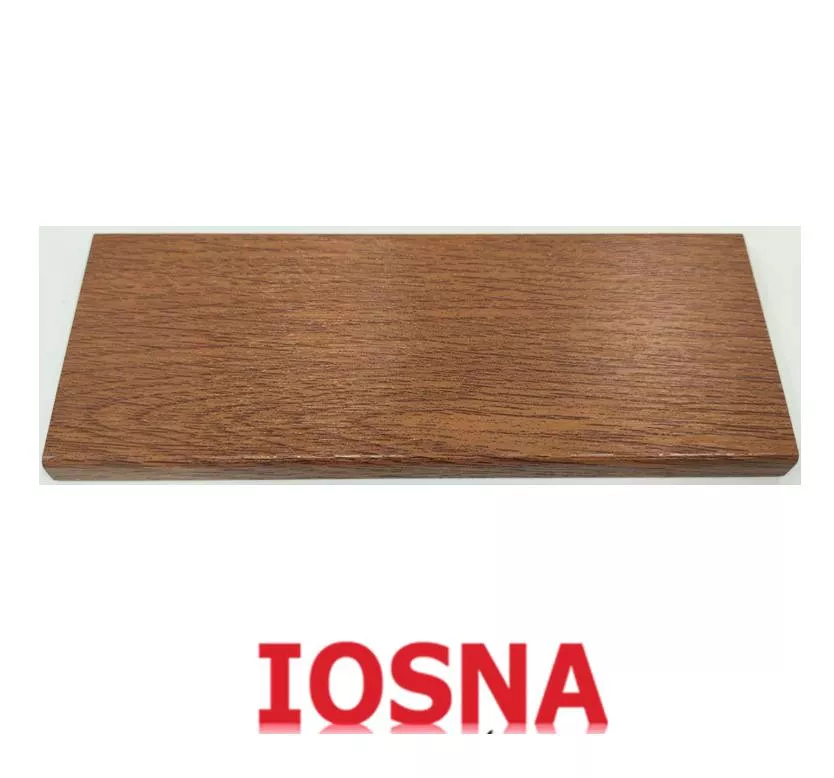 Forro PVC color roble dorado gofrado, 60mm ancho y 8.2 mm de profundidad