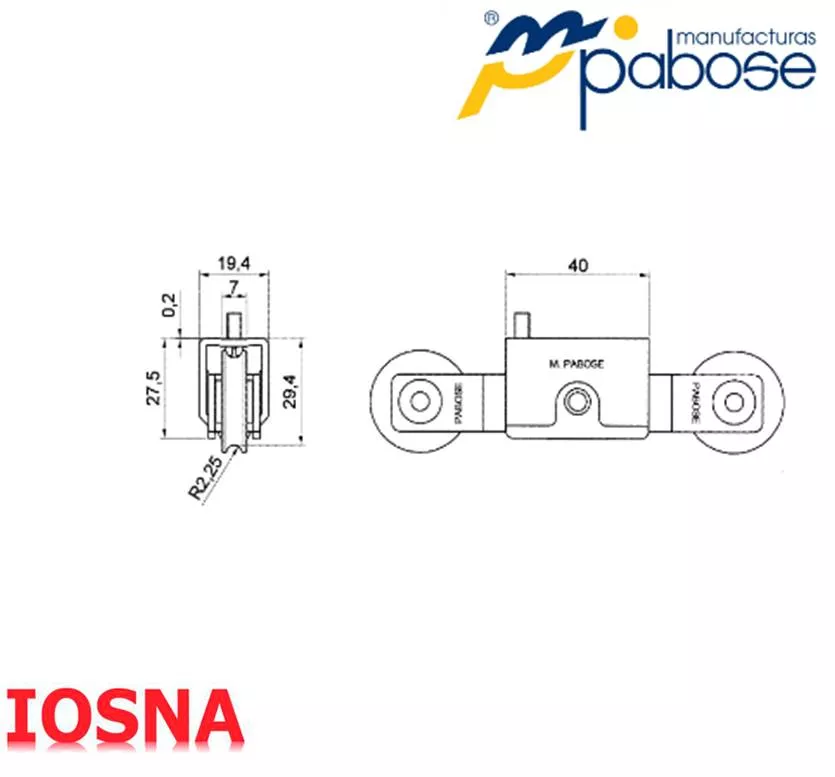 Rueda pabose TT-15025-A&nbsp;