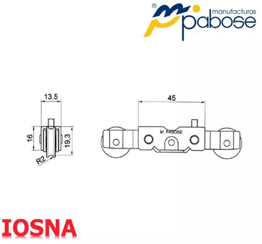 Rodamiento fijo tandem bolas Pabose T-1004/5