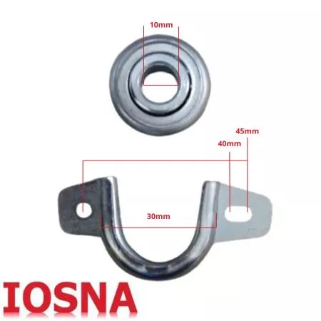 Roller shutter bearing support &Oslash;28x10